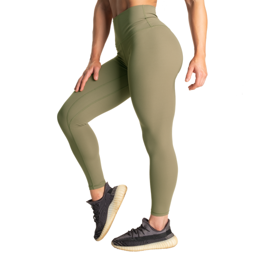 Better Bodies Core Leggings, Washed Green