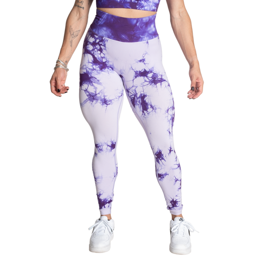 Better Bodies Entice Scrunch Leggings, Purple Tie Dye