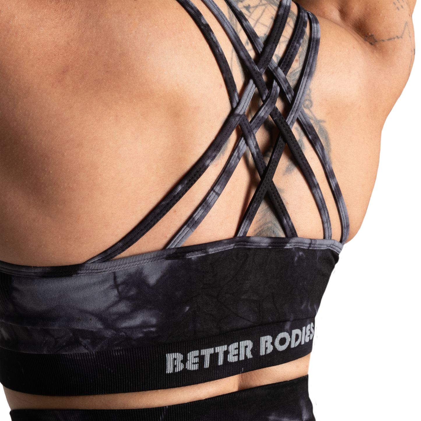 Better Bodies Entice sports bra, Black Tie Dye UUTUUS!