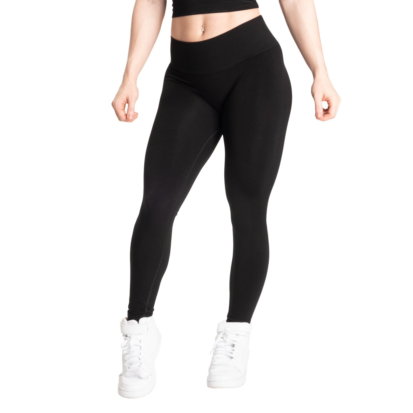 Better Bodies Rockaway mid waist leggings, Black melange