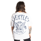 Better Bodies Relentless Oversized Tee, White/Blue