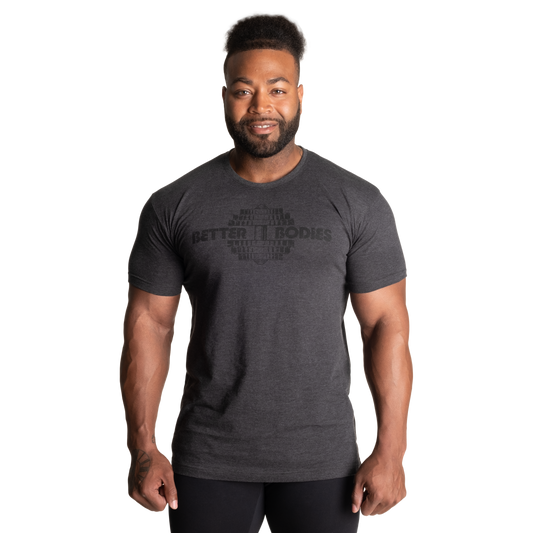 Better Bodies Recruit Tee, Dark Grey Melange
