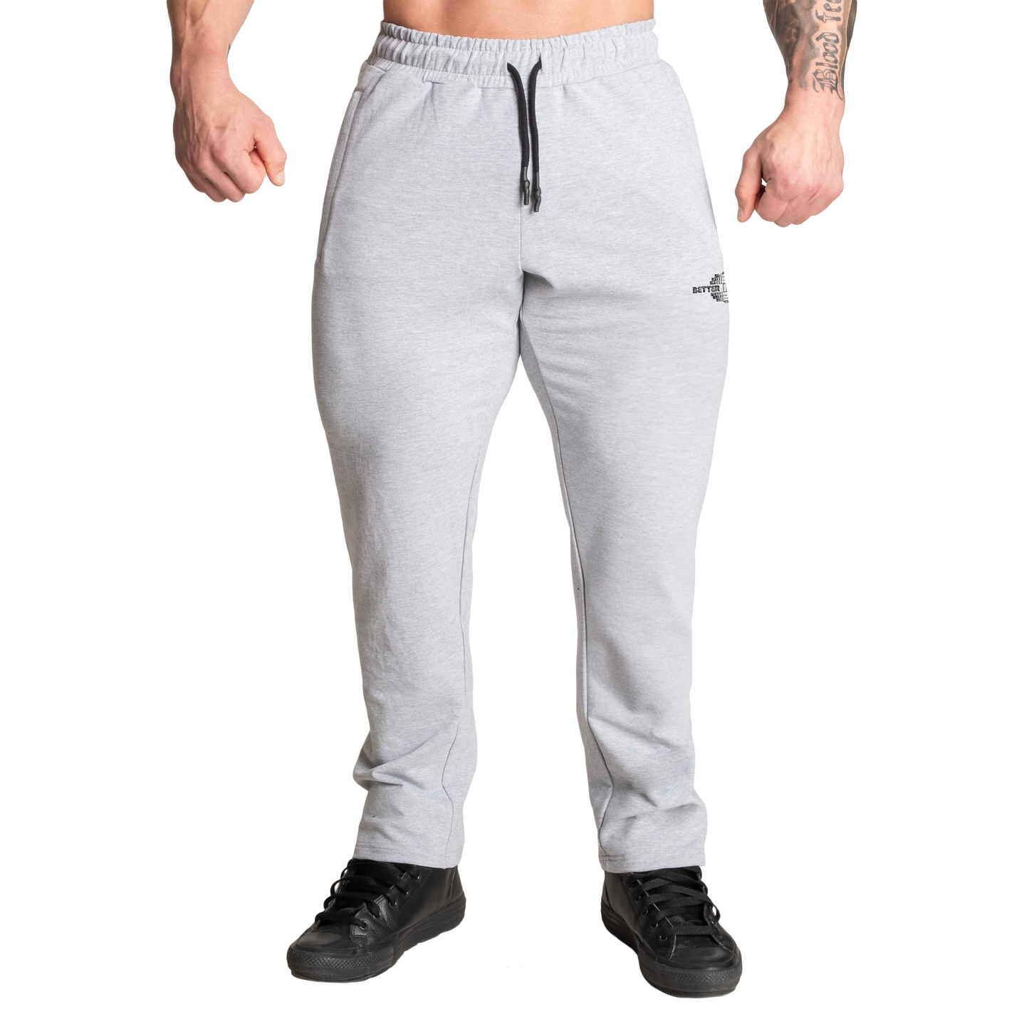 Better Bodies Original standard sweatpants, Grey Melange