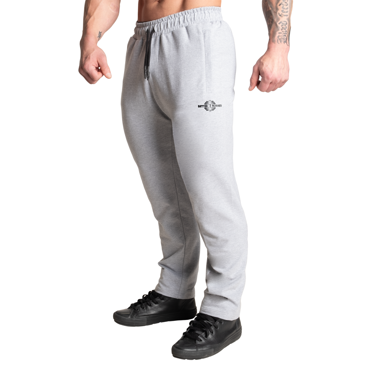 Better Bodies Original standard sweatpants, Grey Melange