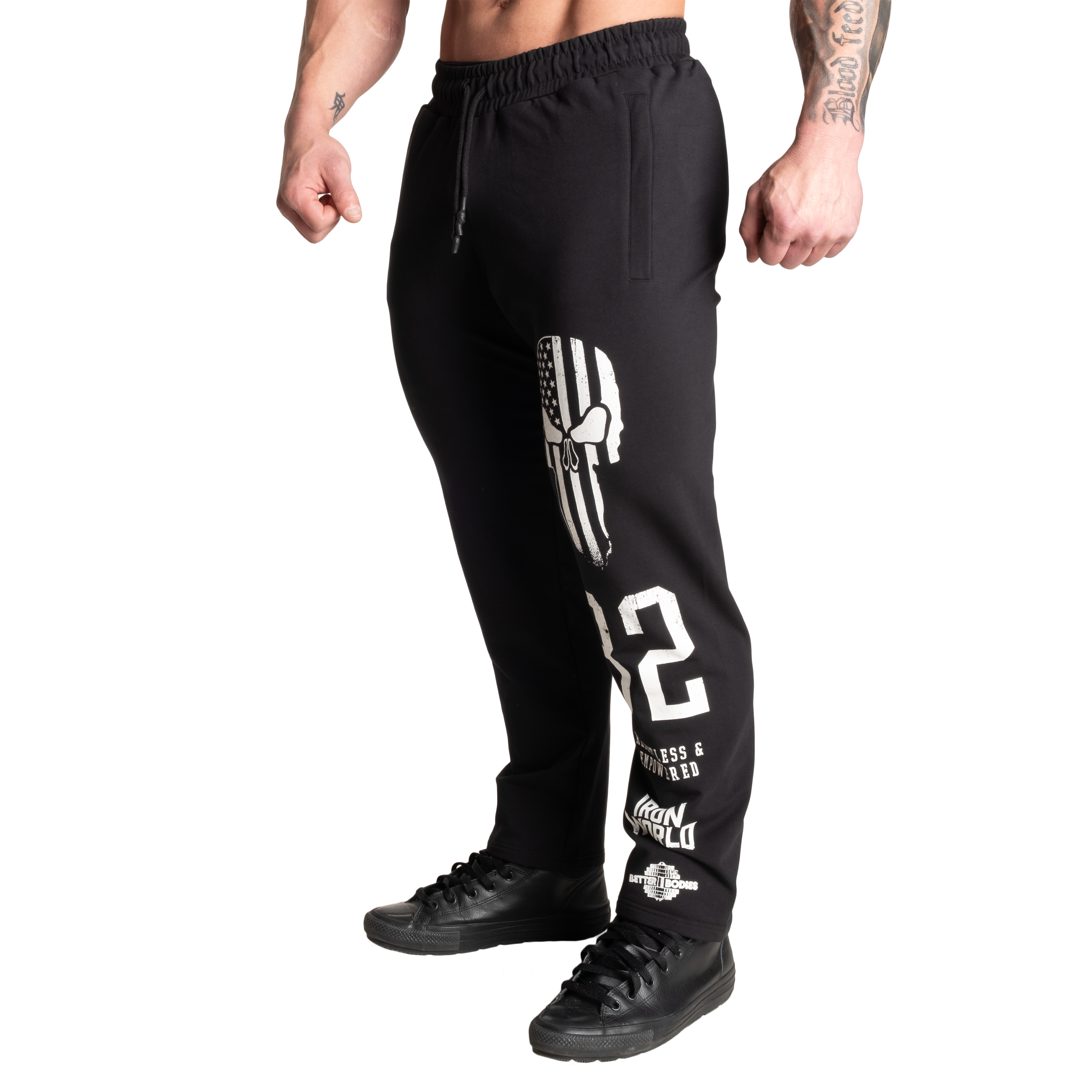 Better Bodies Graphic Standard Sweatpants Black, M