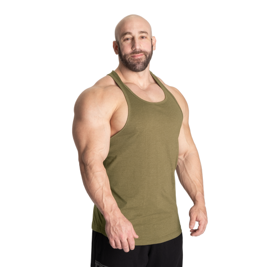 Better Bodies Standard Essential T-back, Army Green Melange