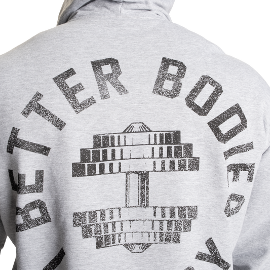 Better Bodies Legacy Standard Hood, Light Grey Melange