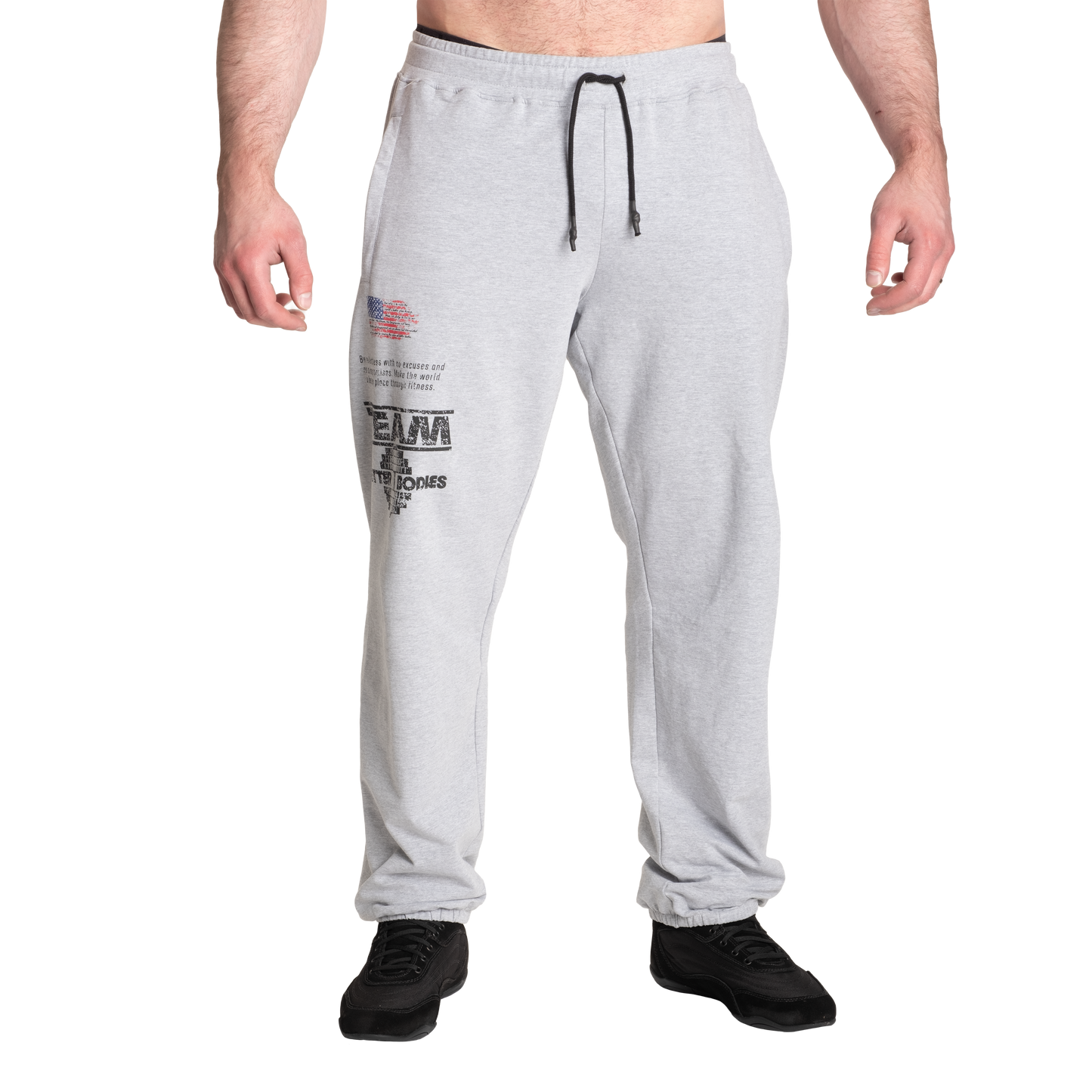 Better Bodies Core Stanton Sweatpants, Light Grey Melange