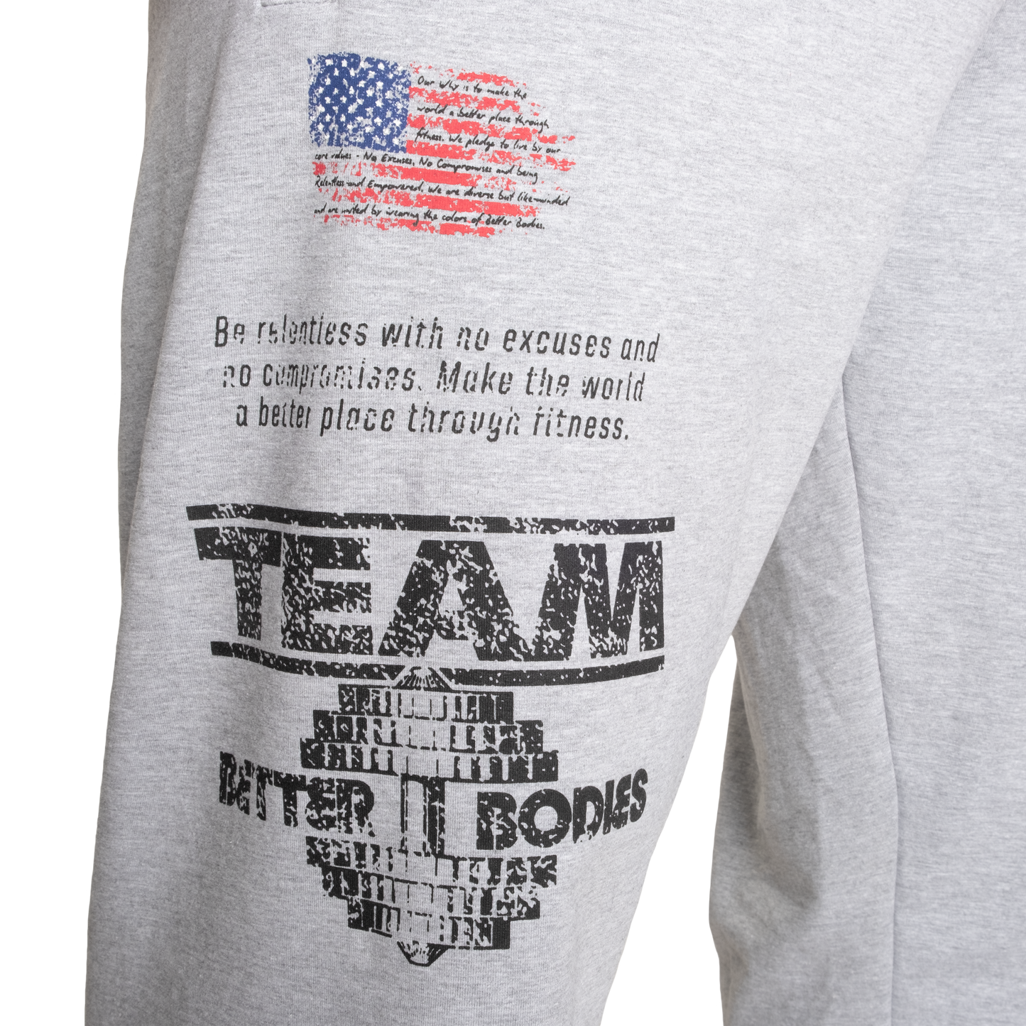 Better Bodies Core Stanton Sweatpants, Light Grey Melange