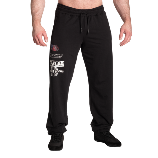 Better Bodies Core Stanton Sweatpants, Black/White