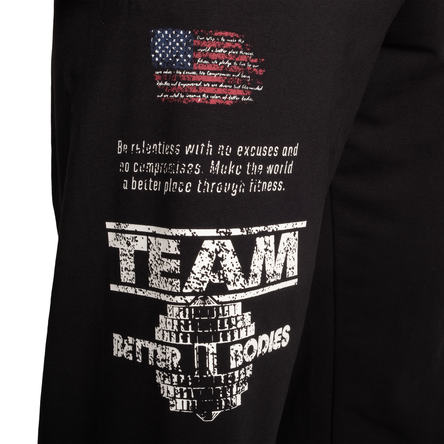 Better Bodies Core Stanton Sweatpants, Black/White