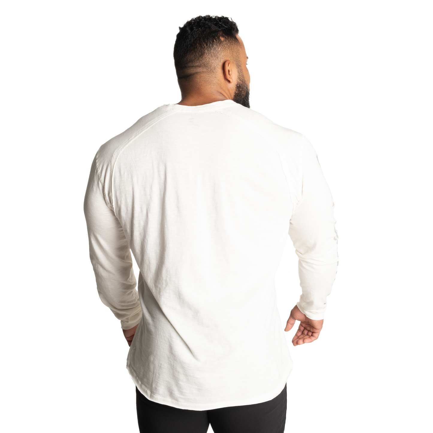 GASP Throwback Long Sleeve Tee, Off White
