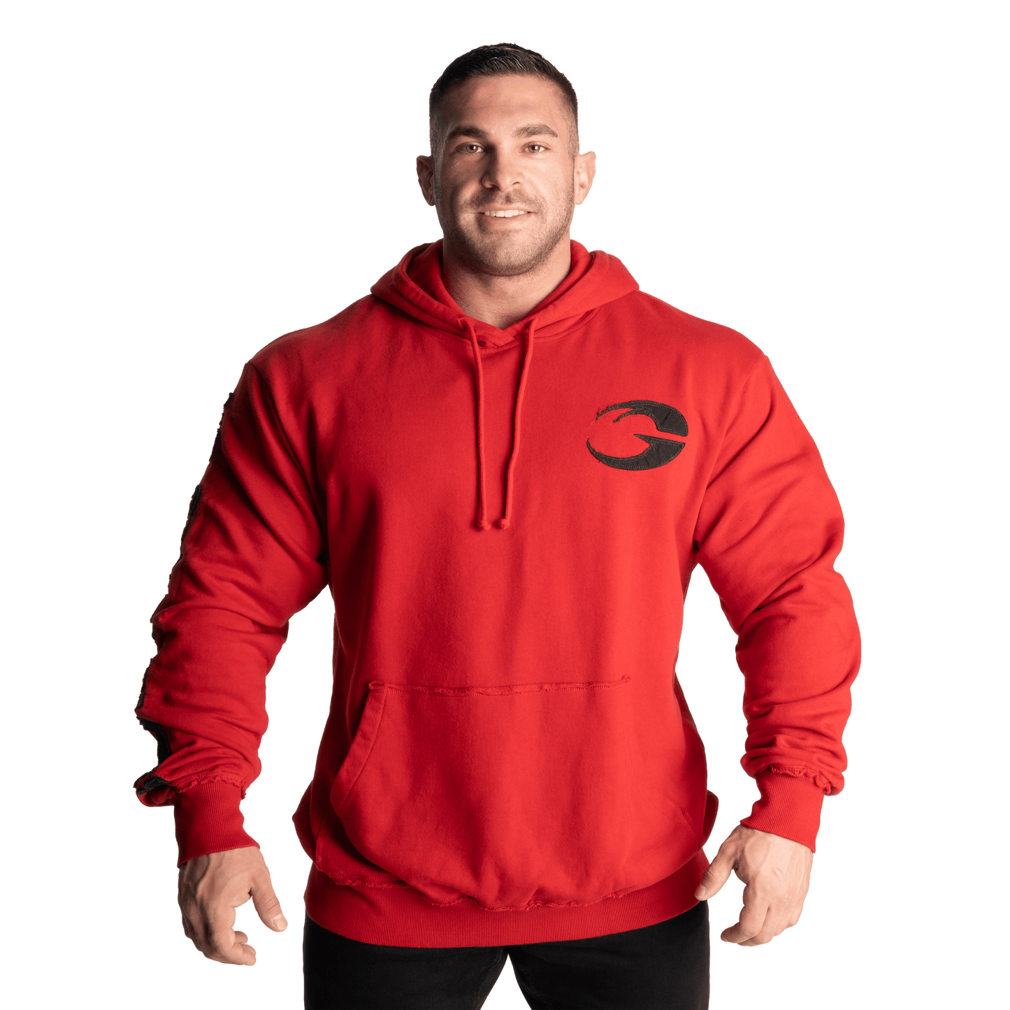 GASP Distressed Hood Chili Red
