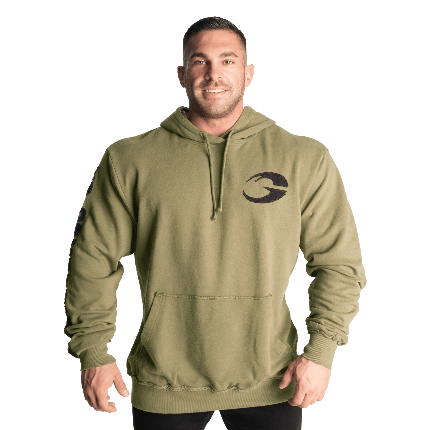 GASP Distressed Hood Washed Green