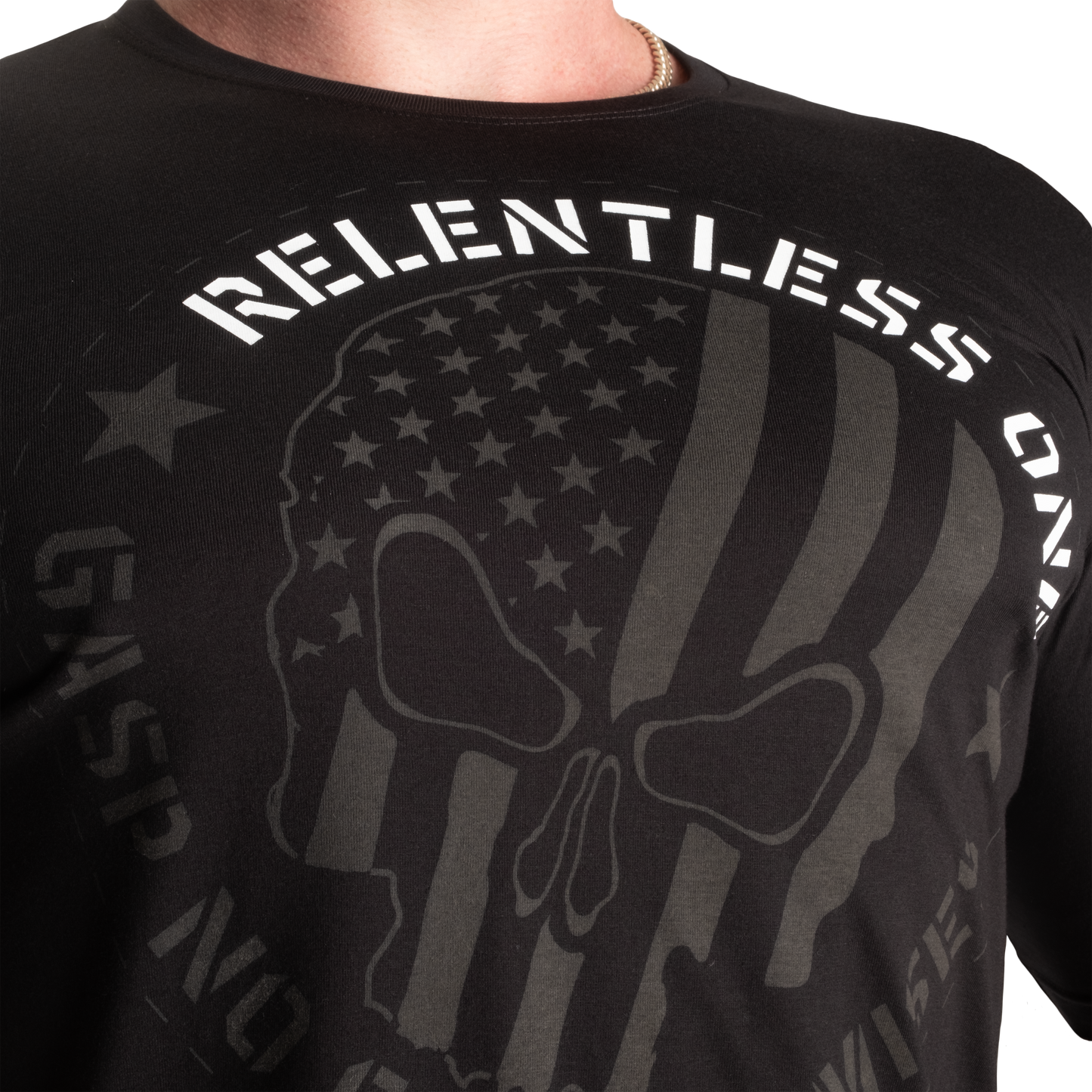 GASP Relentless One Tee, Black/White