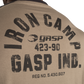 GASP Iron Camp Raglan LS, Washed Green/Black, UUTUUS!