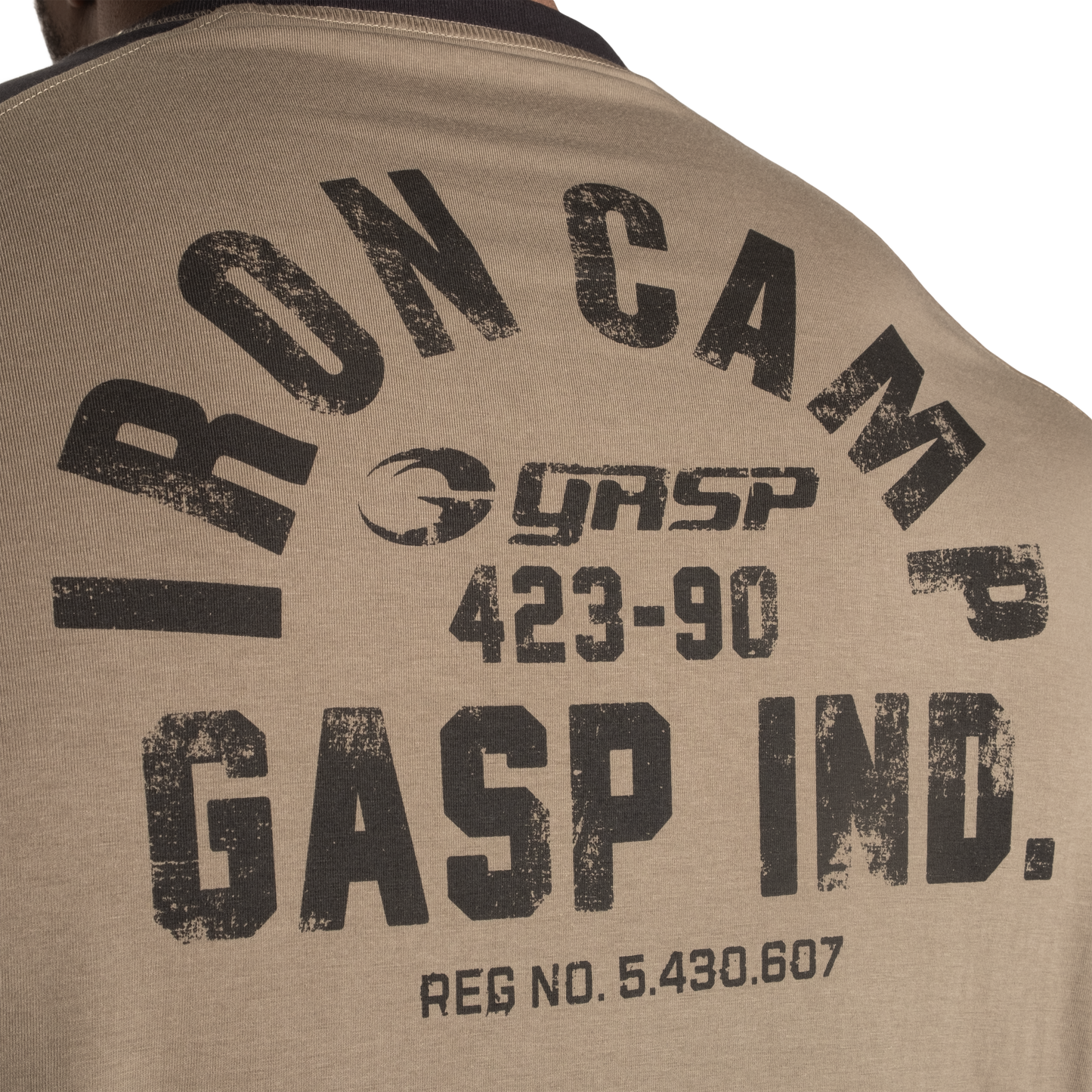 GASP Iron Camp Raglan LS, Washed Green/Black, UUTUUS!
