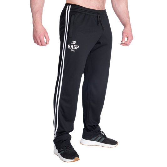 GASP 2 Stripe St Mesh Pant, Black/White