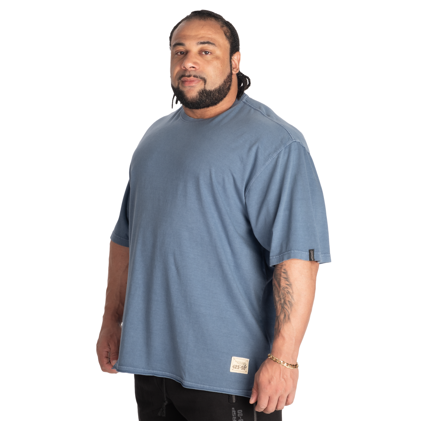 GASP Vintage Iron Tee, Washed Blue