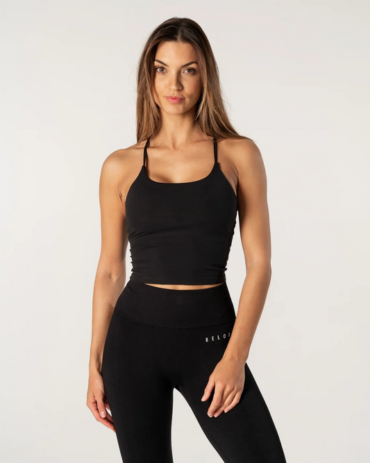 Relode Core Singlet Top, Black