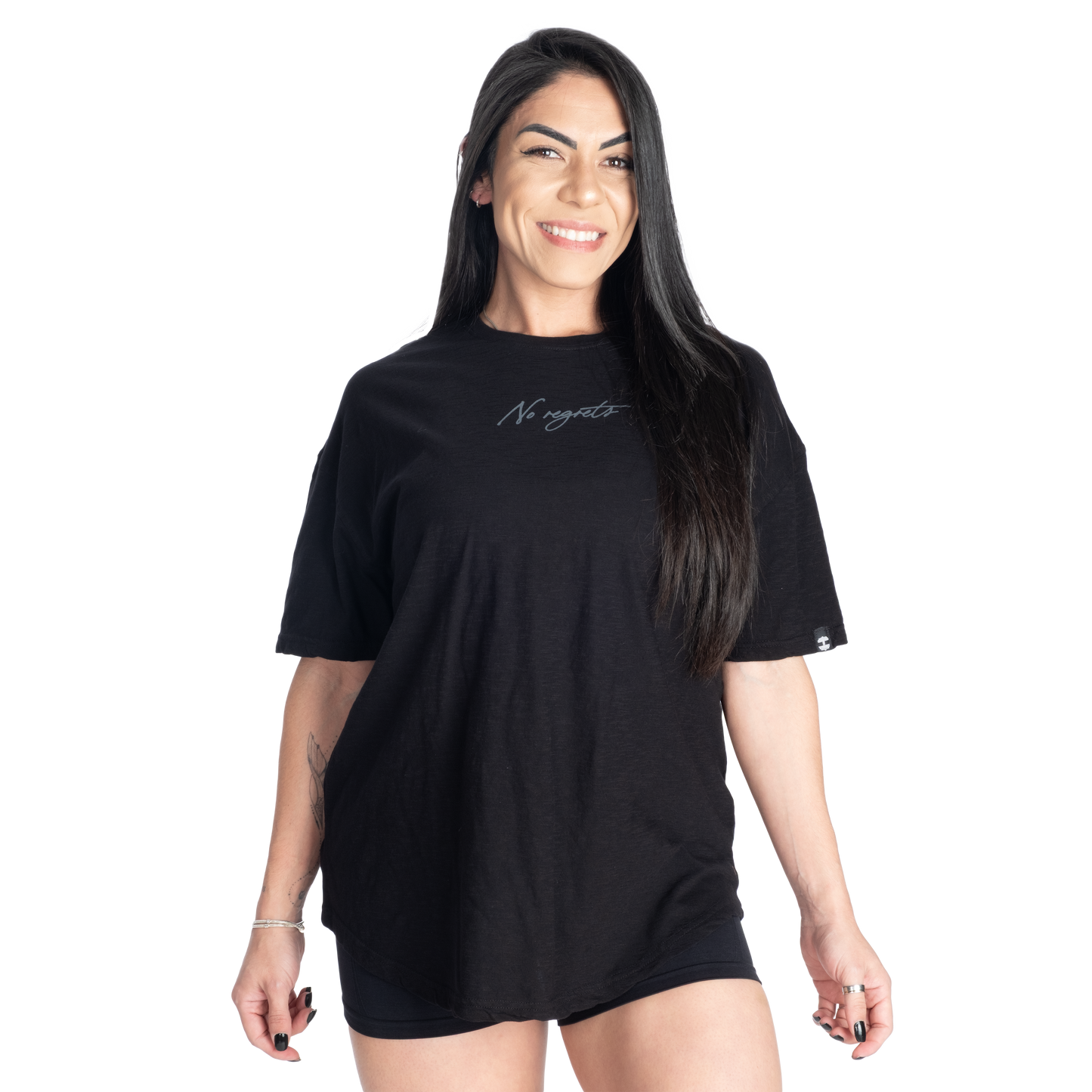 Better Bodies No Regrets Oversized Tee, Black