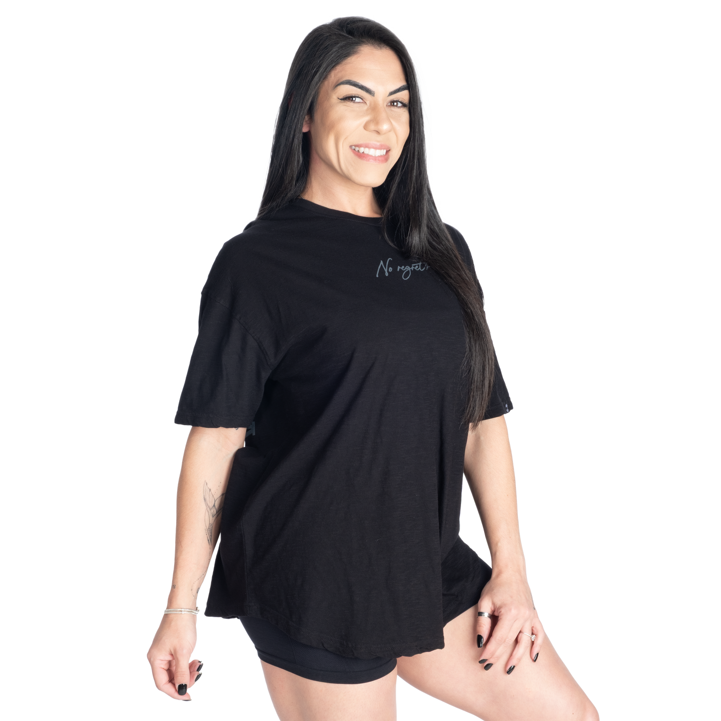 Better Bodies No Regrets Oversized Tee, Black