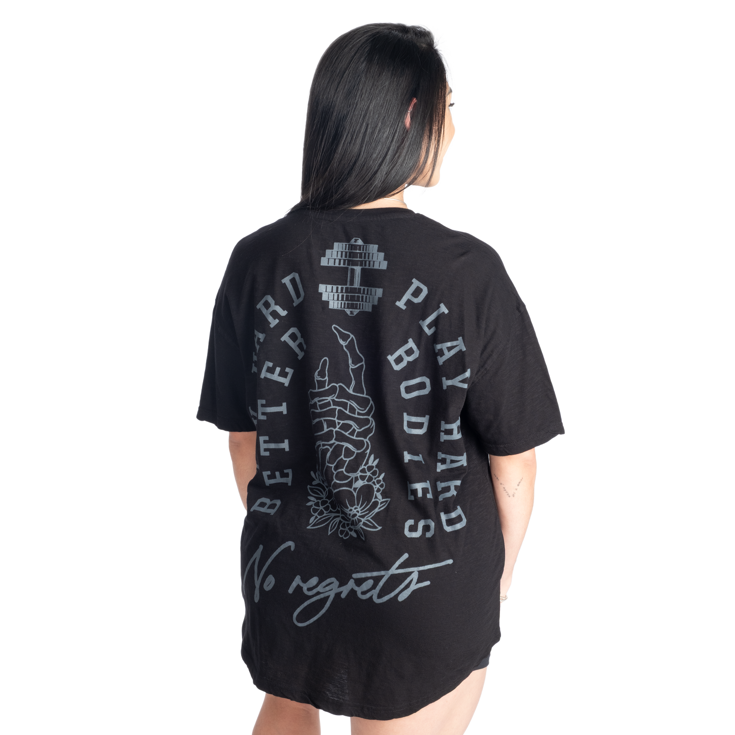 Better Bodies No Regrets Oversized Tee, Black