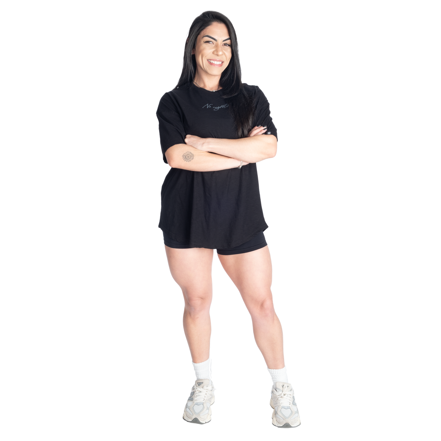 Better Bodies No Regrets Oversized Tee, Black