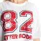 Better Bodies  Eighty 2 Tee, White/Red UUTUUS!