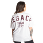 Better Bodies Legacy Oversized Tee, White/Maroon