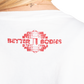 Better Bodies  Eighty 2 Tee, White/Red UUTUUS!