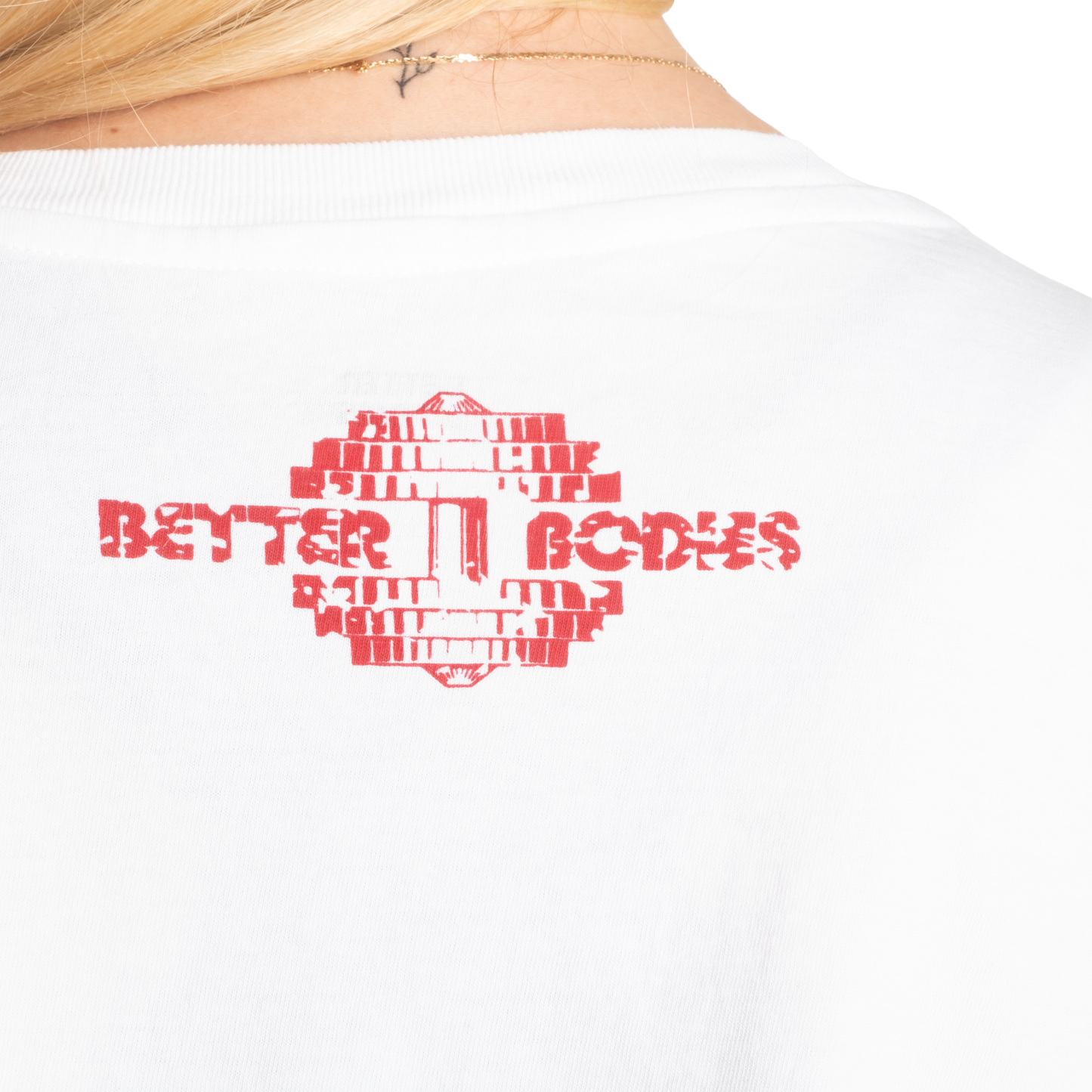 Better Bodies  Eighty 2 Tee, White/Red UUTUUS!