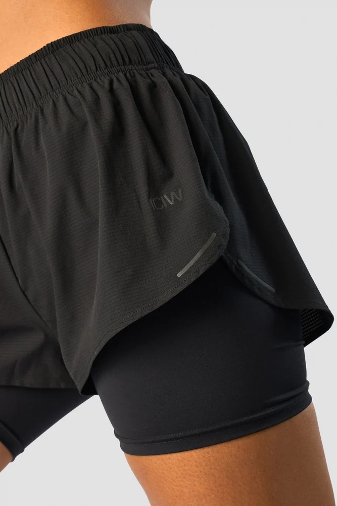 ICANIWILL Charge 2-in-1 Shorts, Black