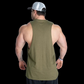 GASP Original Cut Out Tank, Army Green Melange