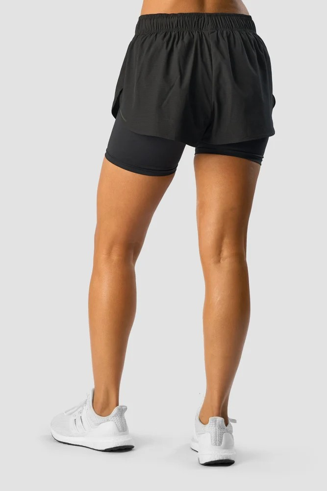 ICANIWILL Charge 2-in-1 Shorts, Black