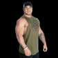 GASP Original Cut Out Tank, Army Green Melange