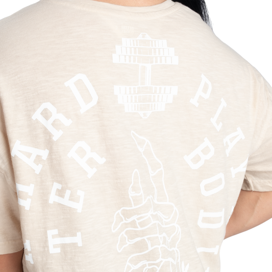 Better Bodies No Regrets Oversized Tee Light Desert - Naisten T-Paita