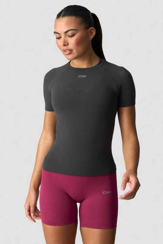 ICANIWILL Force Warpknit T-shirt Dark Grey, UUTUUS!