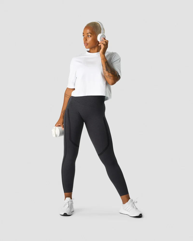 ICANIWILL EVERYDAY COTTON CROPPED T-SHIRT WHITE