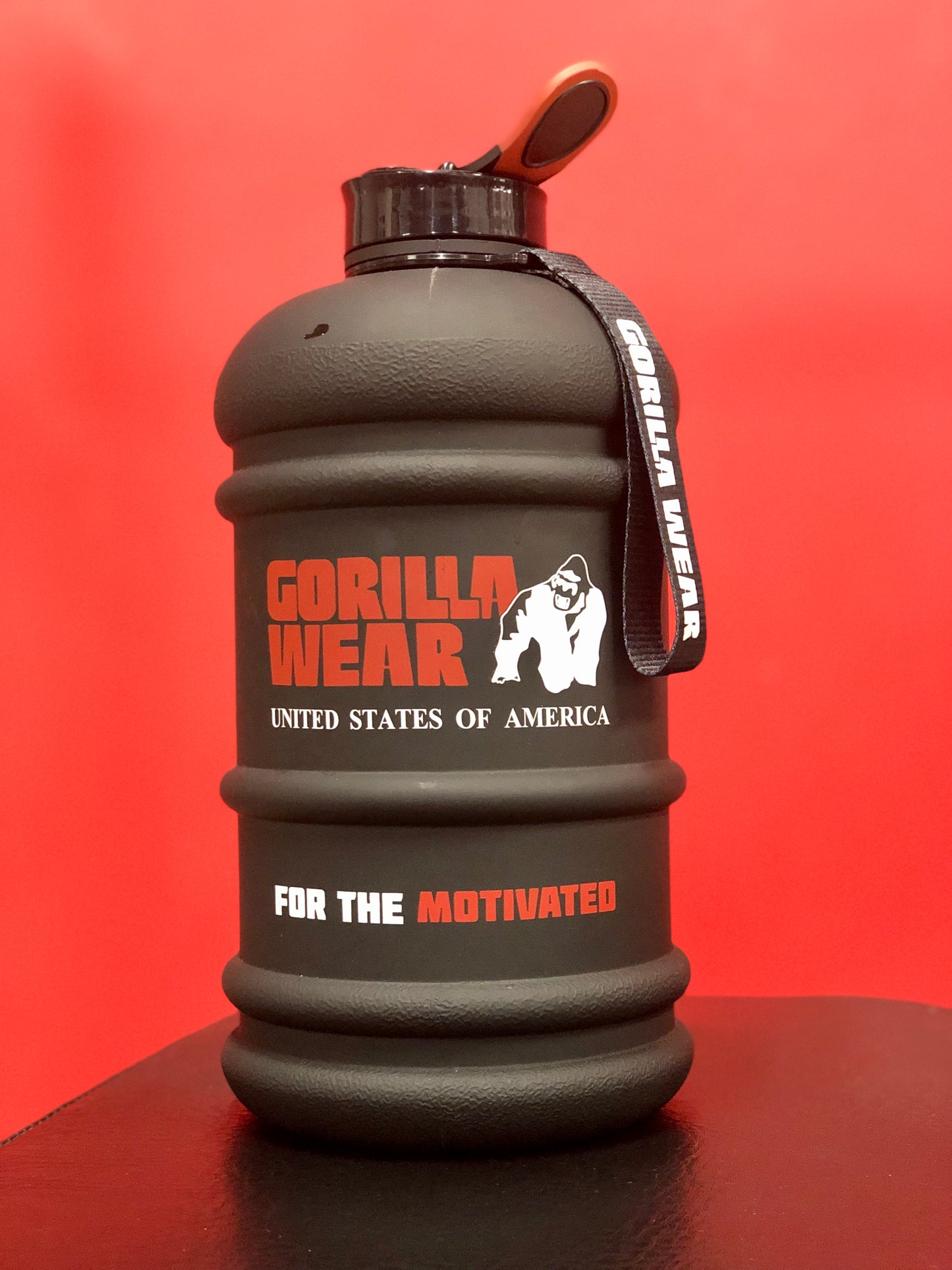 Gorilla Wear Water Jug Black 1.9L