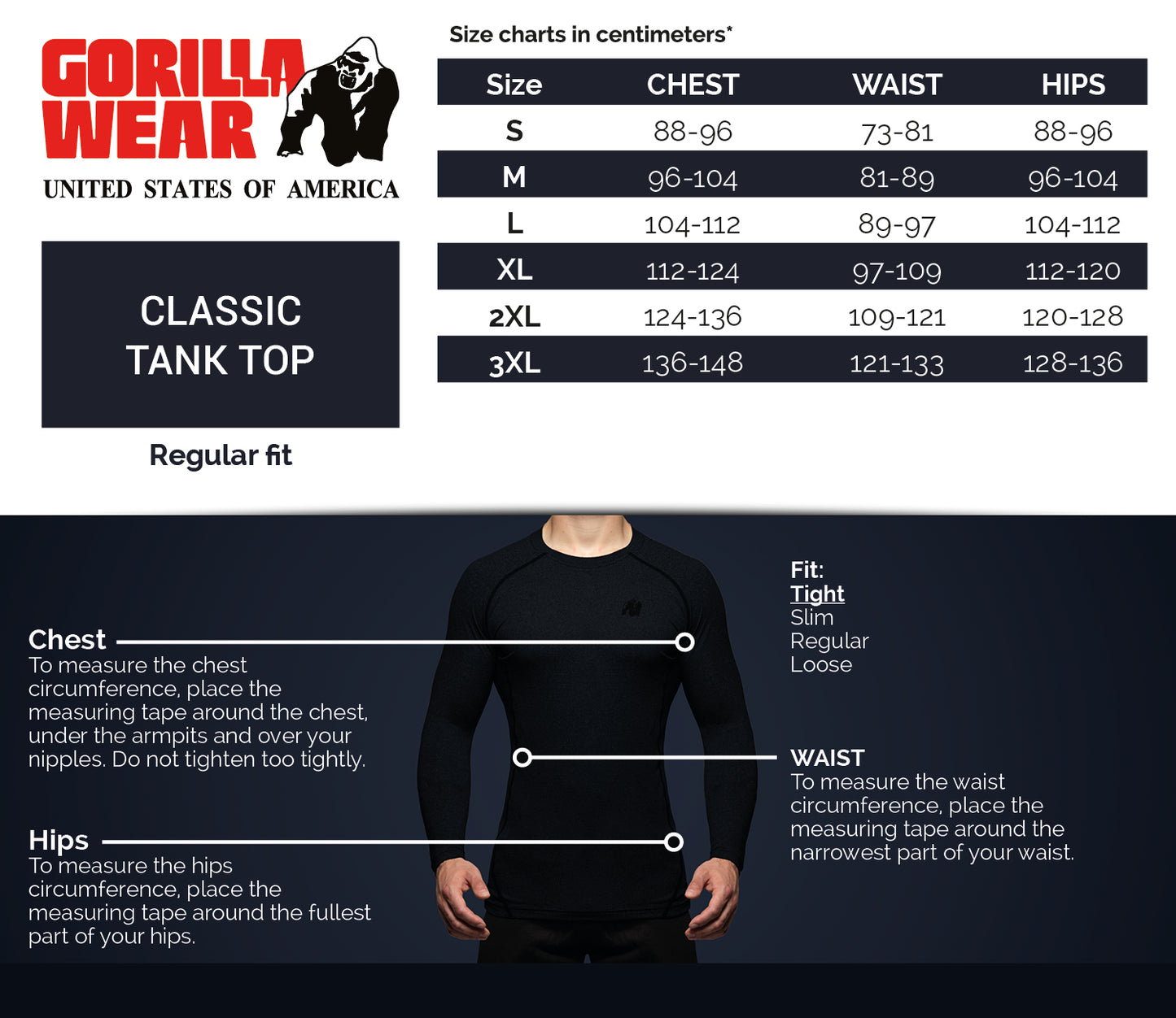 Gorilla Classic tank top Black