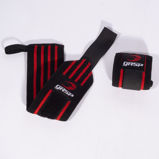 GASP Hardcore Wrist Wraps Black/Red, UUTUUS!