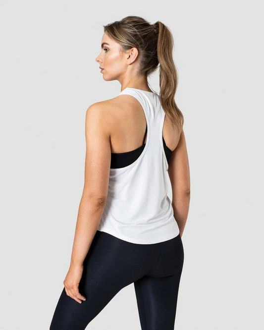 ICANIWILL Everyday Racerback Tank Top, White