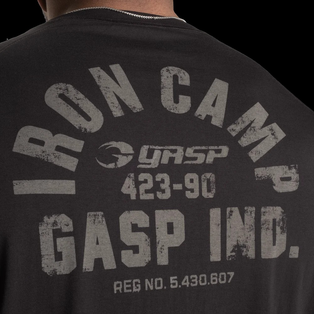 GASP Iron Camp Raglan LS, Black, UUTUUS!