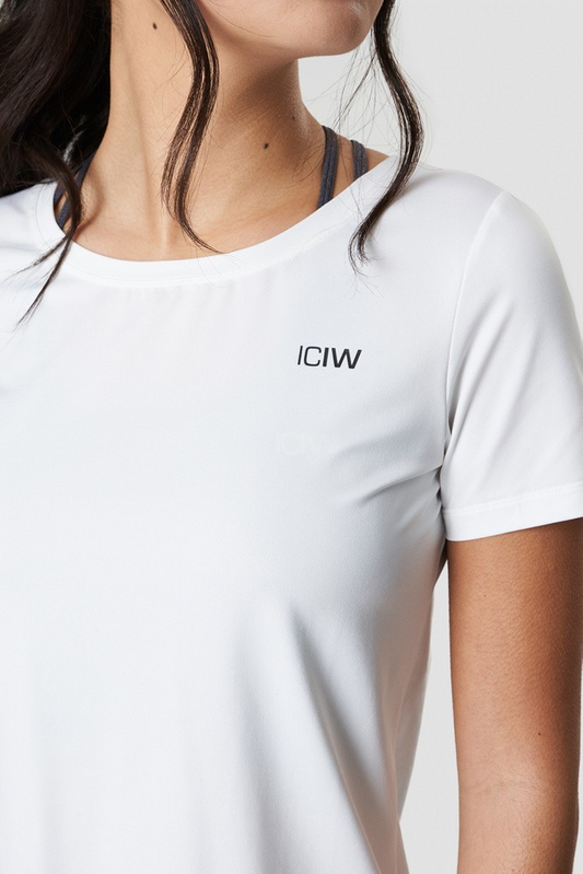 ICANIWILL Training T-shirt White, UUTUUS!