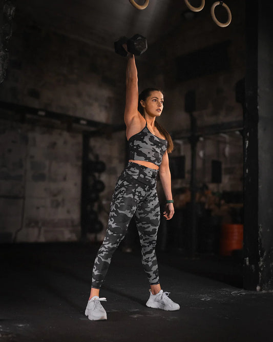 GAVELO Cargo Leggings Camo Stealth