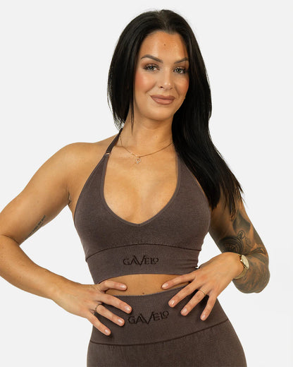 GAVELO WonderBum Chocolate Plum Sports Bra