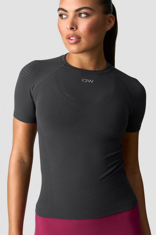 ICANIWILL Force Warpknit T-shirt Dark Grey, UUTUUS!