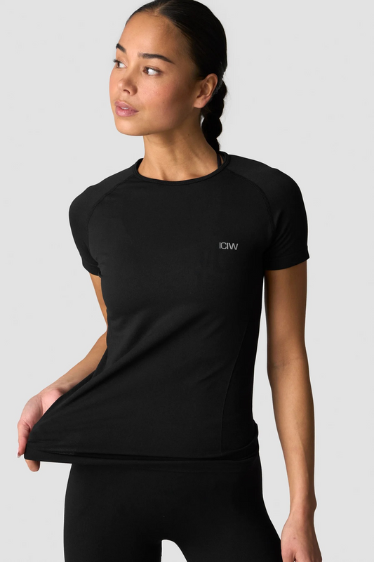 ICANIWILL Define Seamless High Neck T-Shirt, UUTUUS!