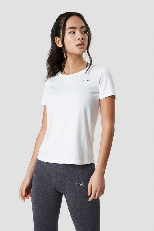 ICANIWILL Training T-shirt White, UUTUUS!